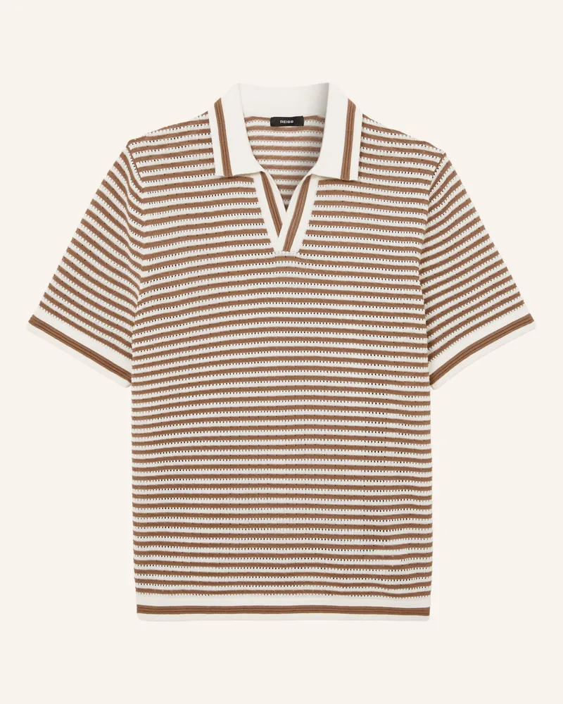 Reiss Strick-Poloshirt Carlford braun Braun