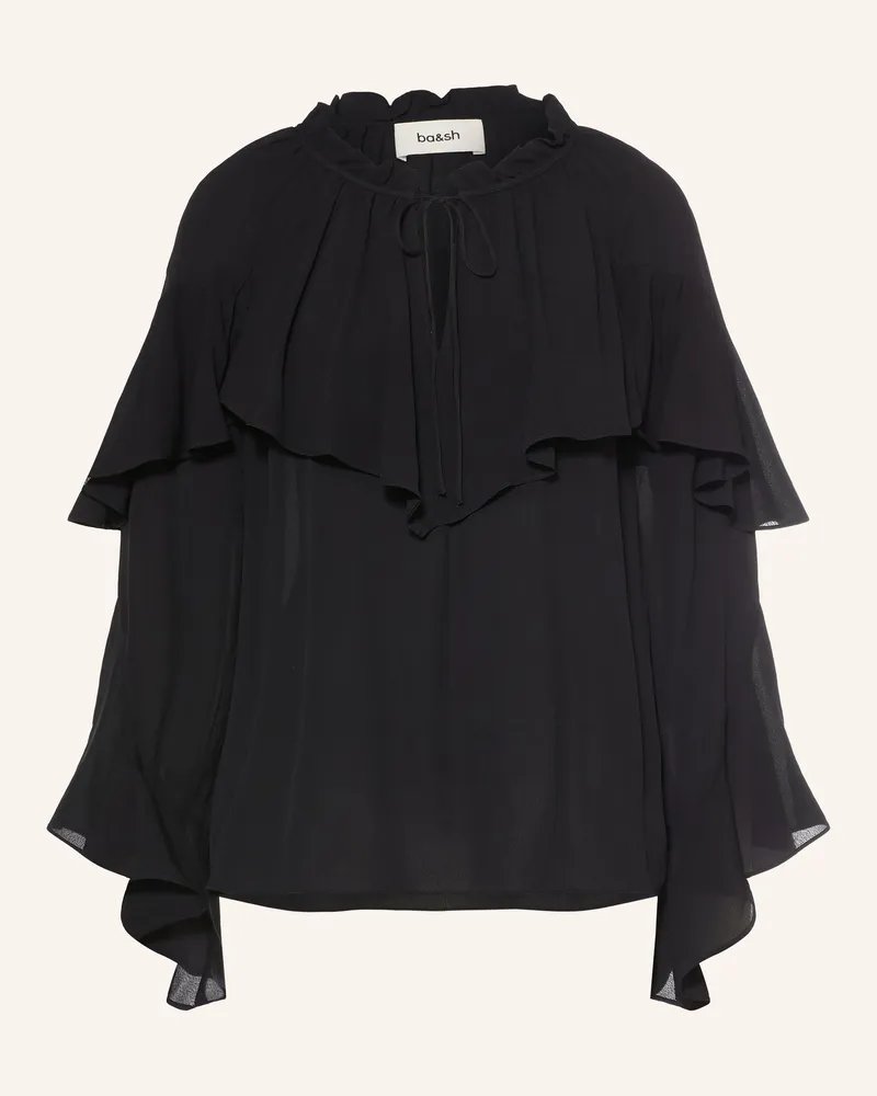 ba&sh Blusenshirt Betty Mit Volants schwarz Schwarz