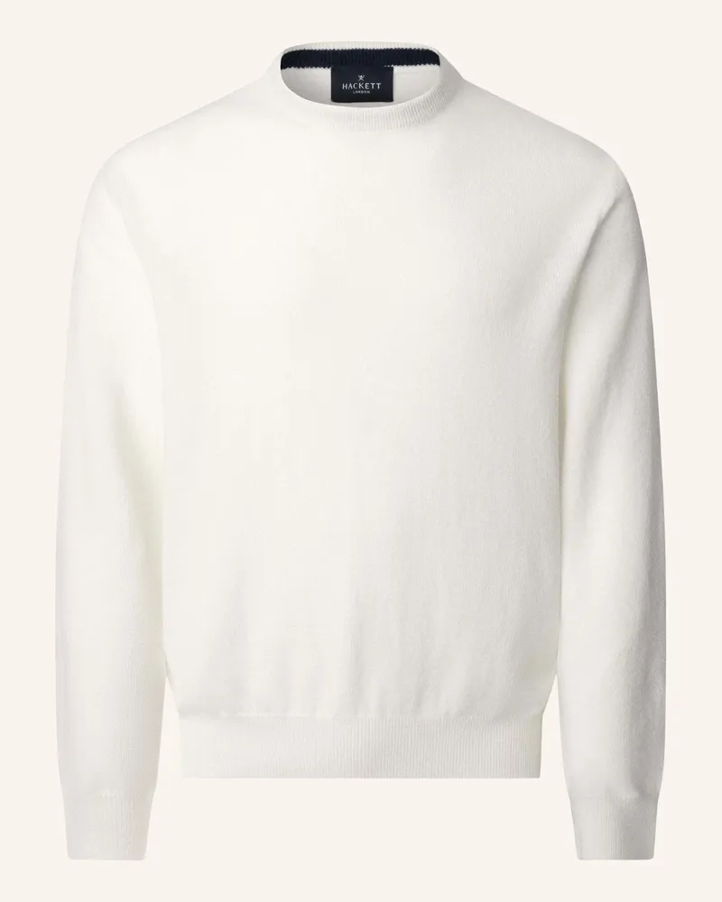 Hackett Pullover MERINO CASH MIX CREW Weiss
