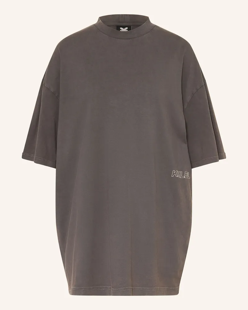 Karo Kauer Oversized-Shirt Dunkelgrau