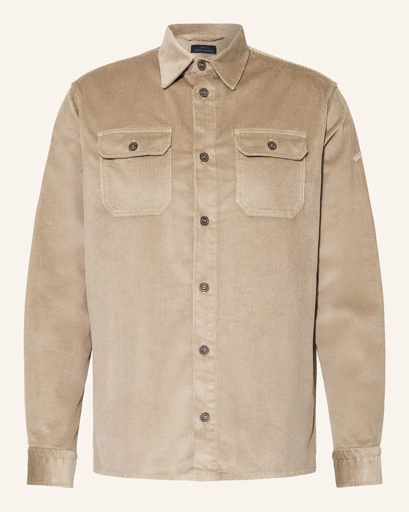 Paul & Shark Cord-Overshirt Beige