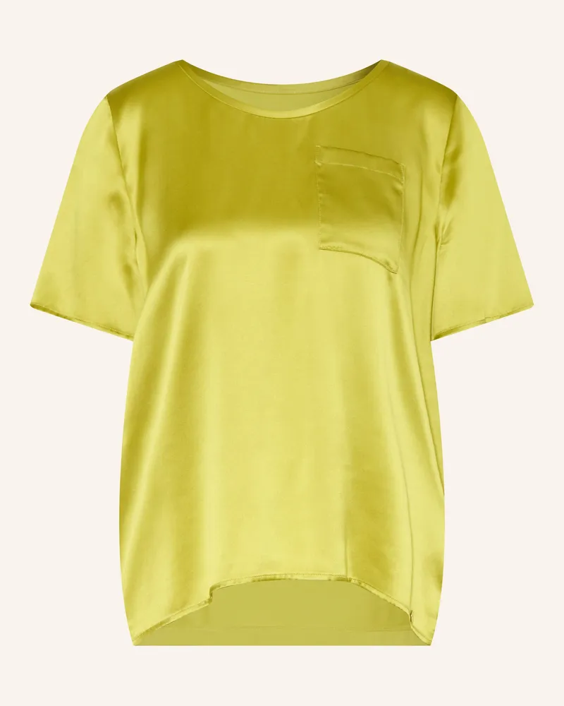 Marc Cain Blusenshirt Im Materialmix Mit Seide gruen 513