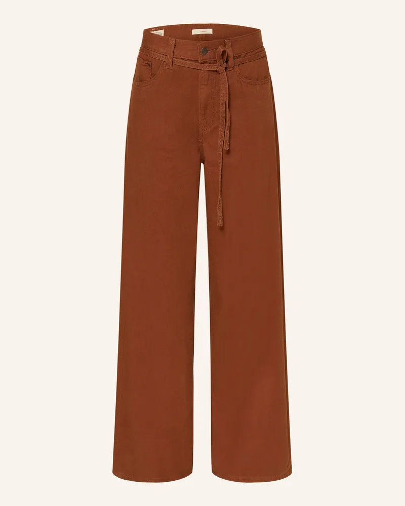 Levi's Straight Jeans SORREL mit Leinen Braun
