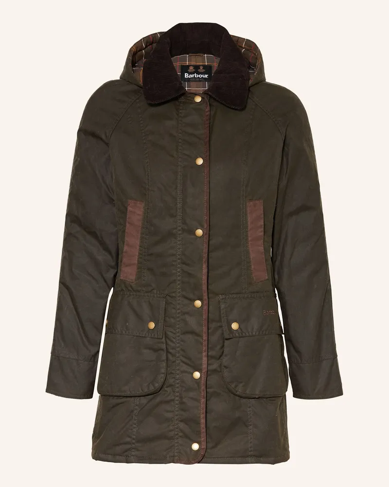 Barbour Parka BOWER WAX Oliv