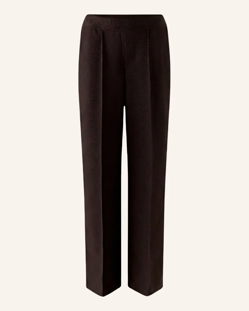 Oui  Hose Lacy braun Braun