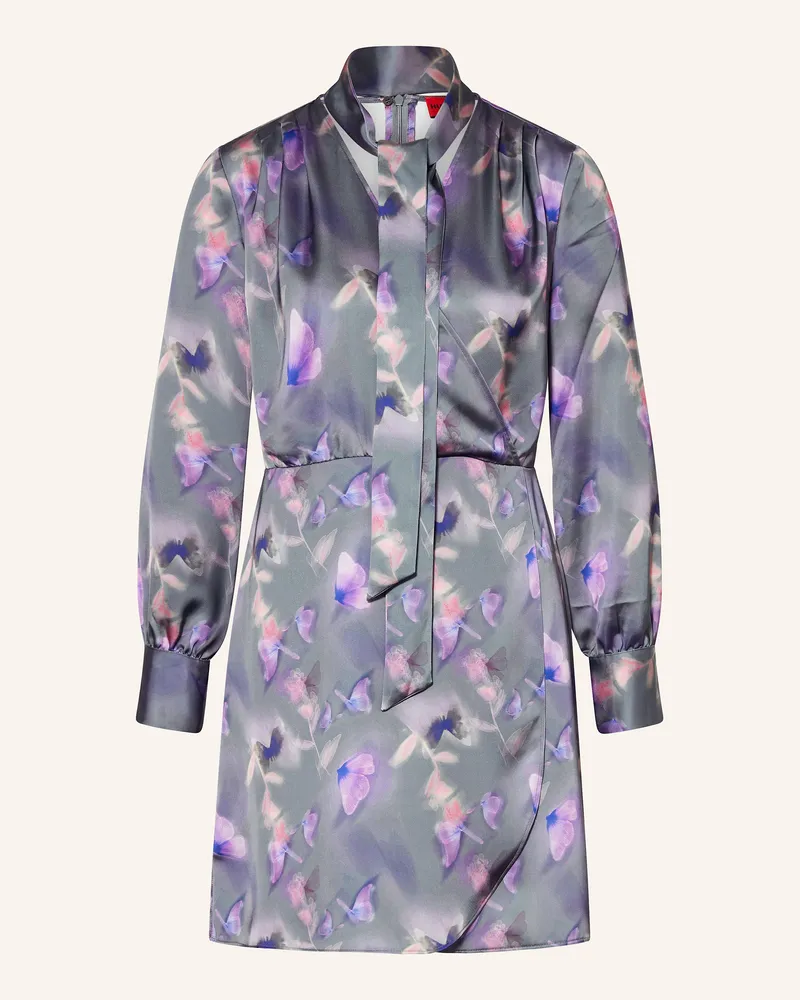 HUGO BOSS Satinkleid Kelanie blau Petrol