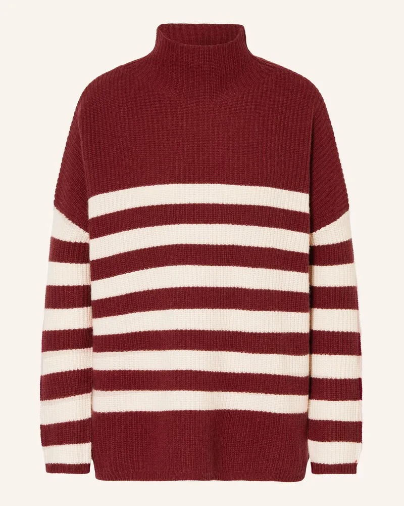 Mrs & HUGS Pullover Mit Cashmere rot Dunkelrot