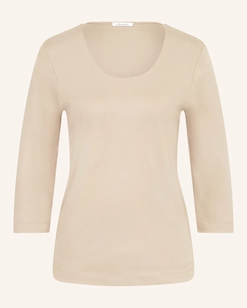 Efixelle Shirt mit 3/4-Arm Beige