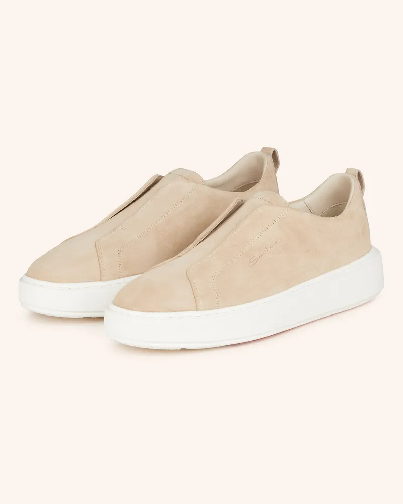 Santoni Slip-On-Sneaker Victory beige Beige