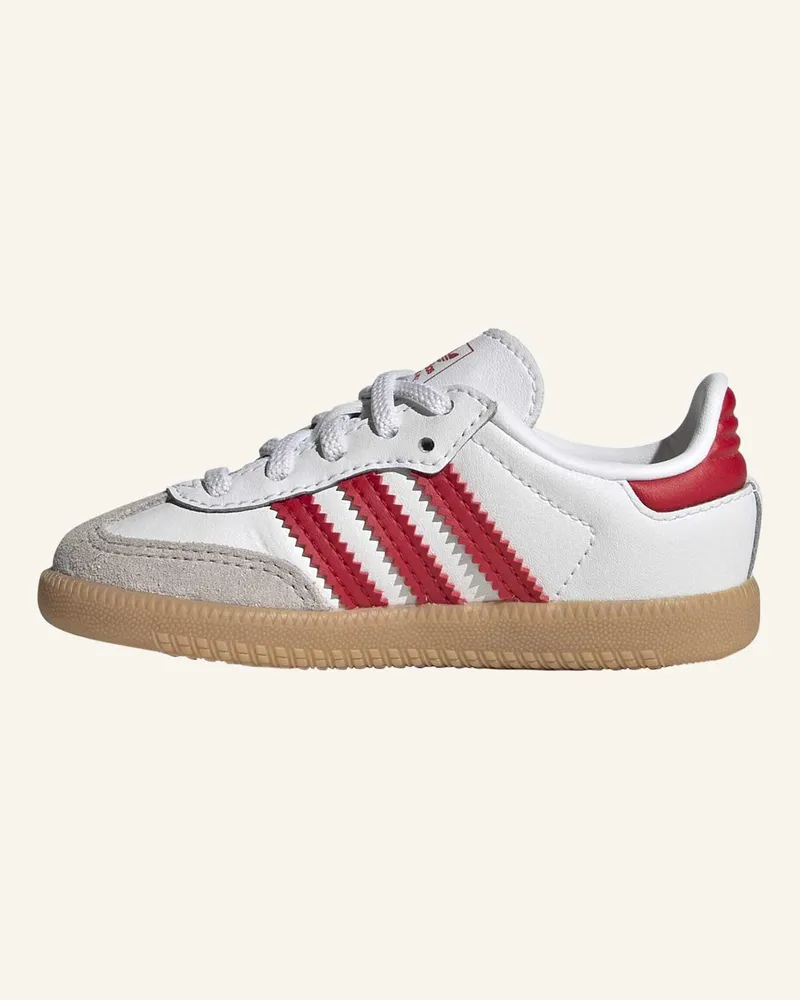 adidas Samba Og Kids Schuh, Komfortverschluss, Elastische Schnürsenkel weiss Weiss
