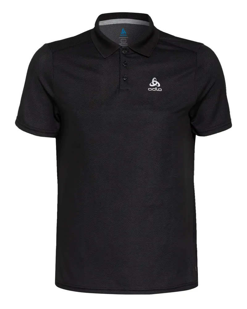 Odlo Funktions-Poloshirt F-DRY mit UV-Schutz 30 Schwarz