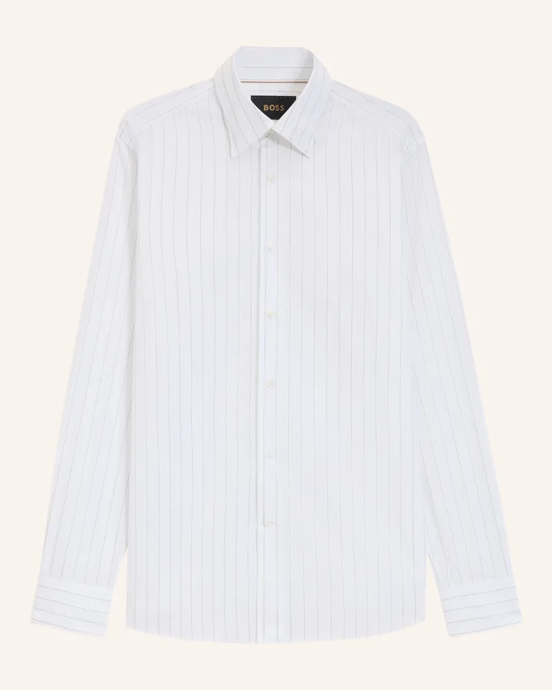 HUGO BOSS Business Hemd L-HAYS-HBD-C1-251 Slim Fit Khaki