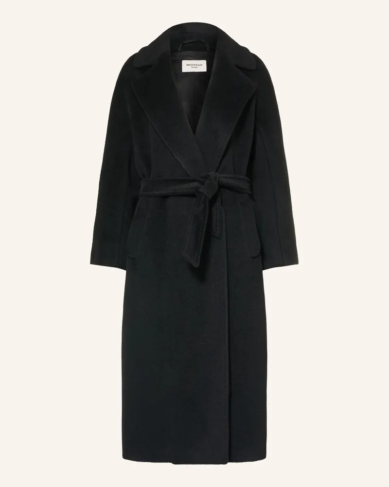 Max Mara Mantel Tempera Im Materialmix schwarz Schwarz