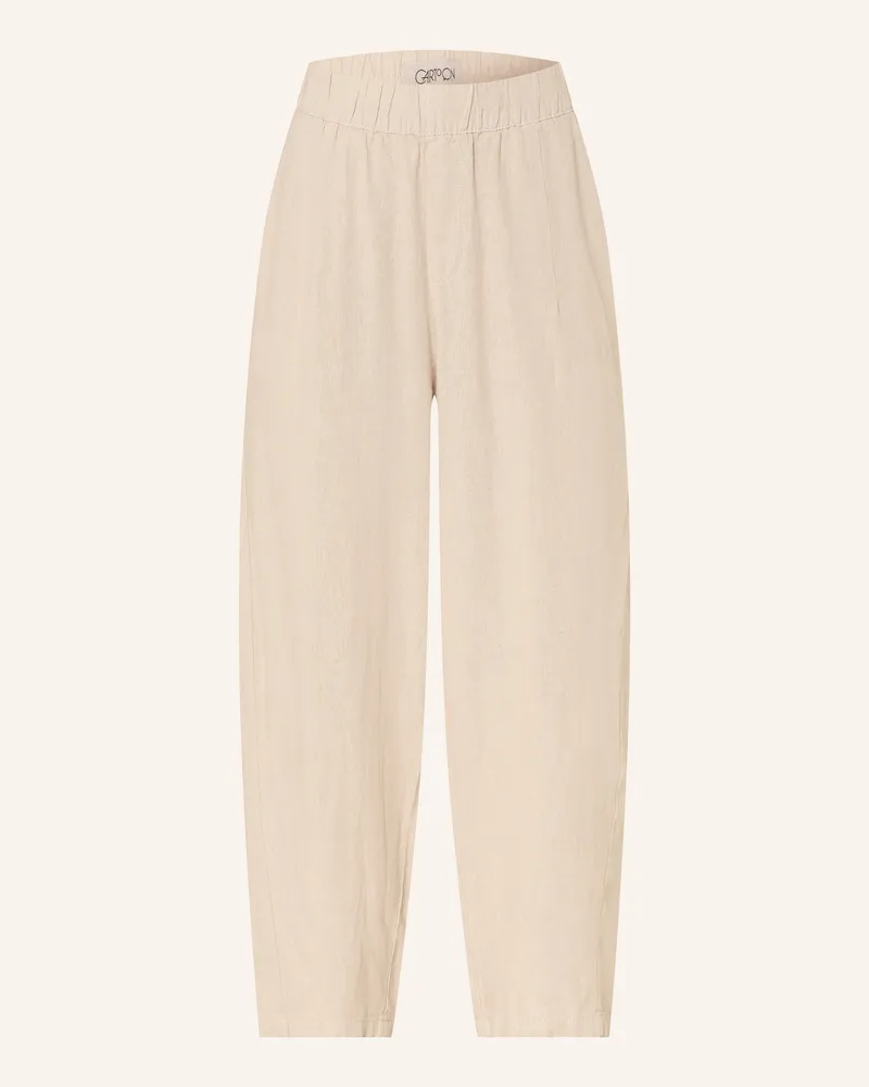 Cartoon 7/8-Hose mit Leinen Beige