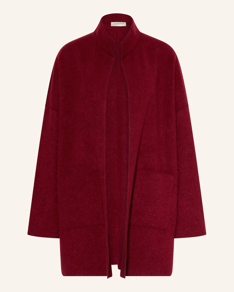 Lunaria Cashmere Cashmere-Mantel Dunkelrot