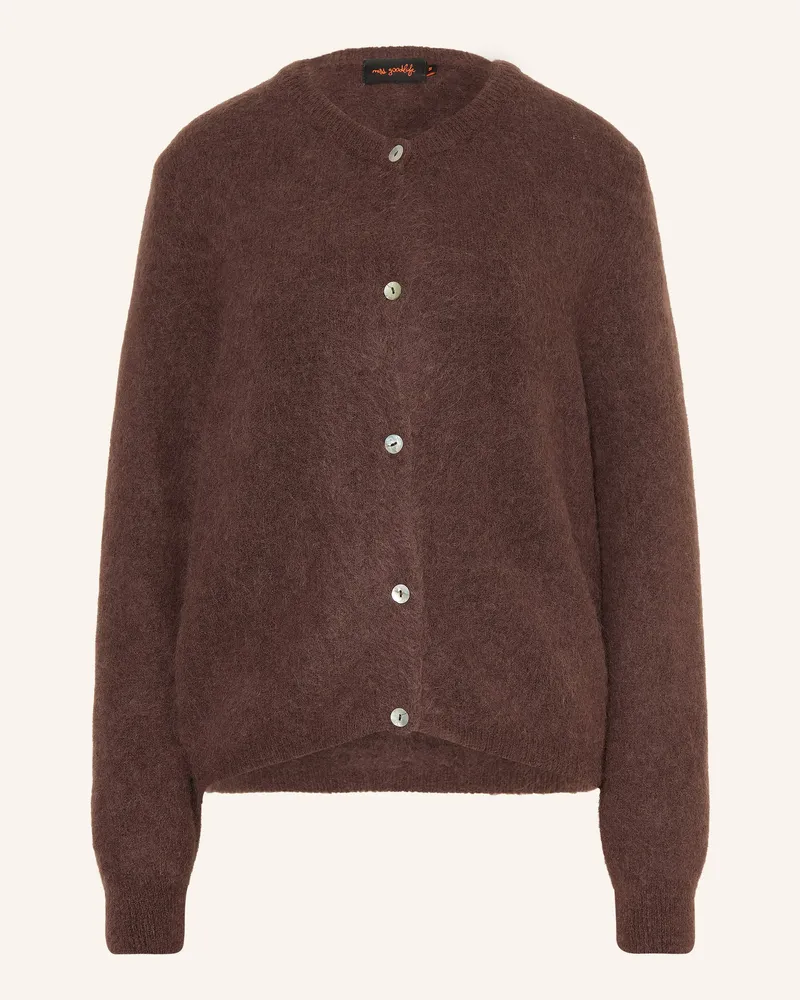 Miss Goodlife Strickjacke Mit Alpaka braun Dunkelbraun