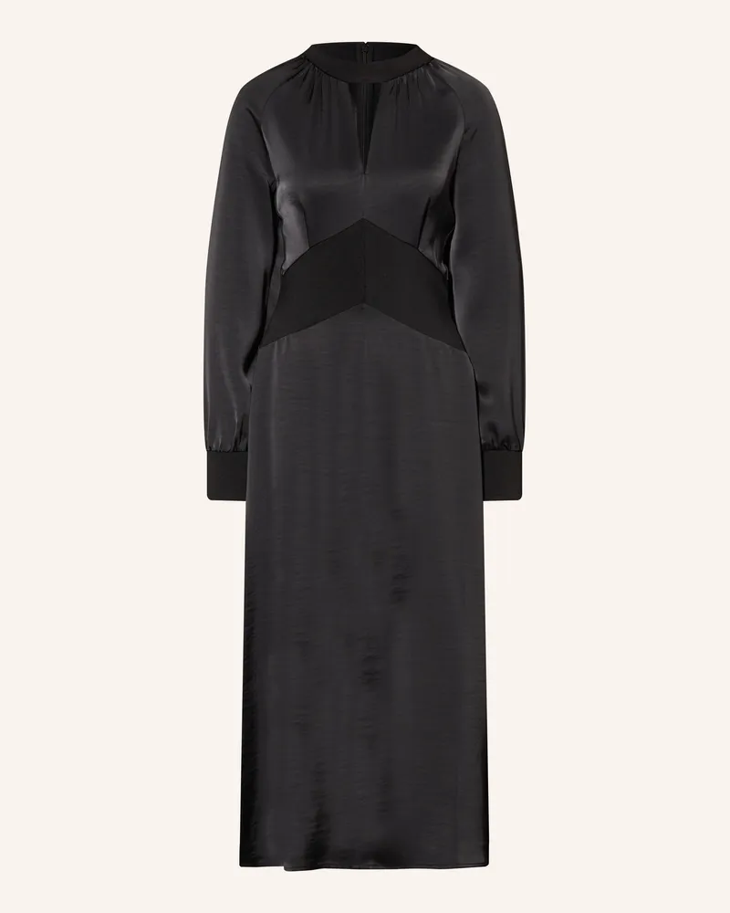 AllSaints Satinkleid Roya schwarz Schwarz