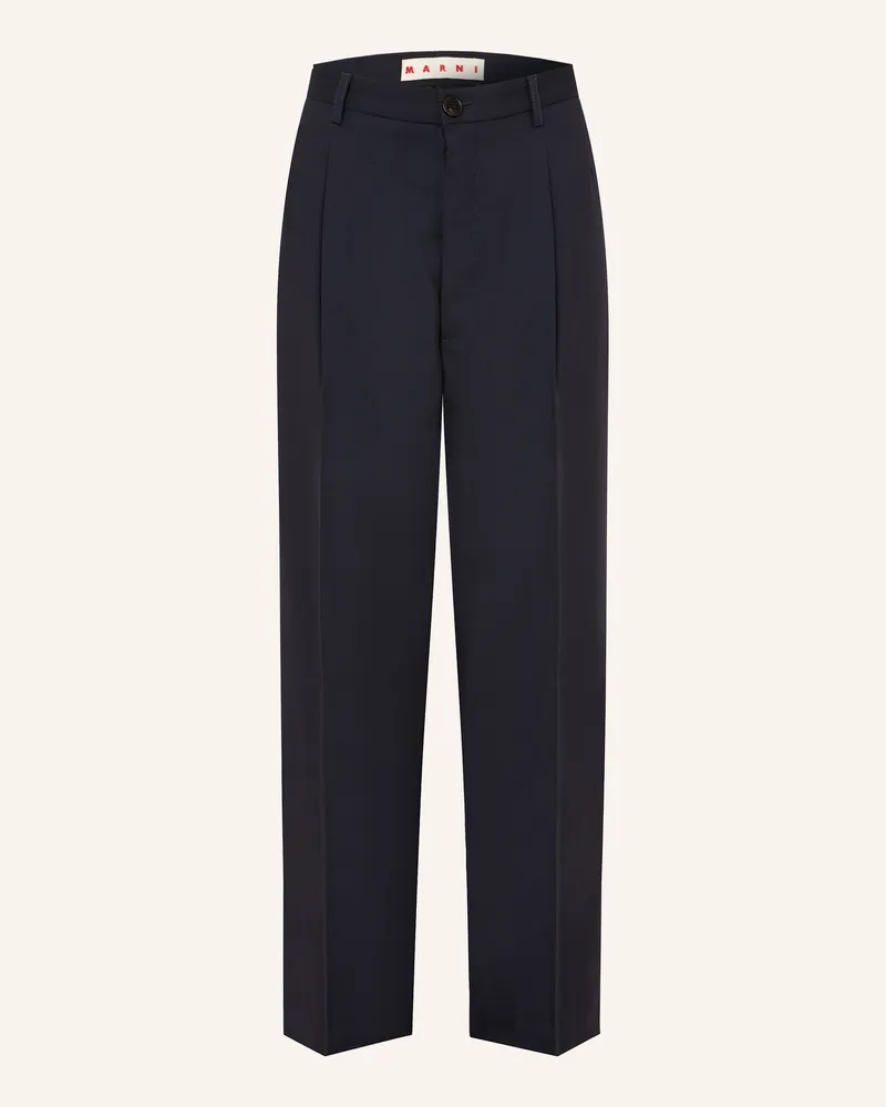 Marni Chino Regular Fit blau Dunkelblau