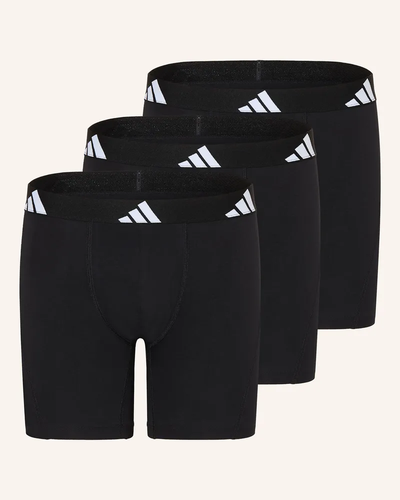 adidas 3er-Pack Boxershorts ACTIVE FLEX COTTON Schwarz