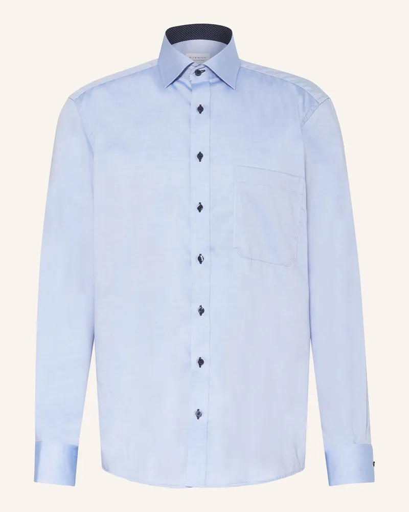 Eterna Hemd Comfort Fit Blau