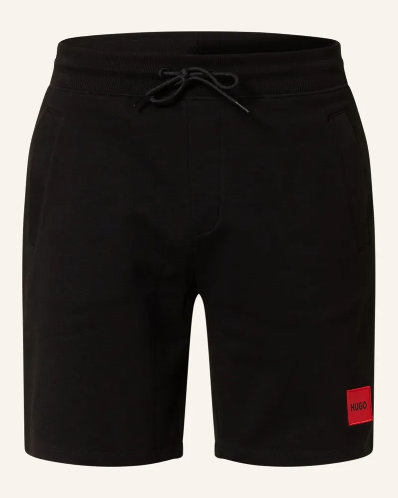 HUGO BOSS Sweatshorts Diz Regular Fit schwarz Schwarz
