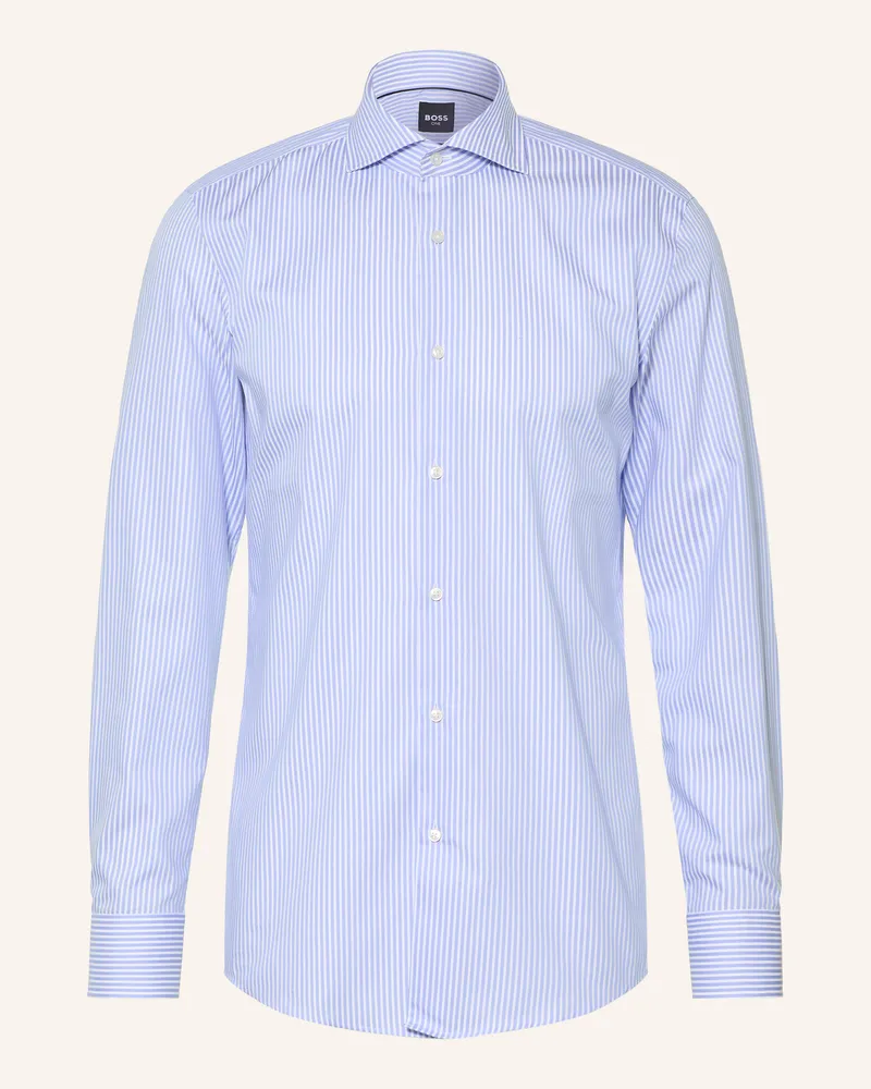 HUGO BOSS Hemd Hank Slim Fit blau Hellblau