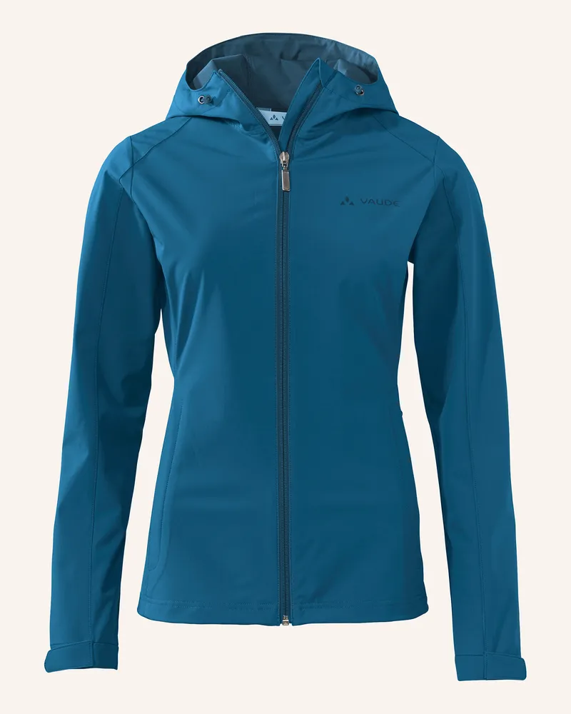 Vaude Softshell-Jacke W OSSOLA HOODY JACKET Blau