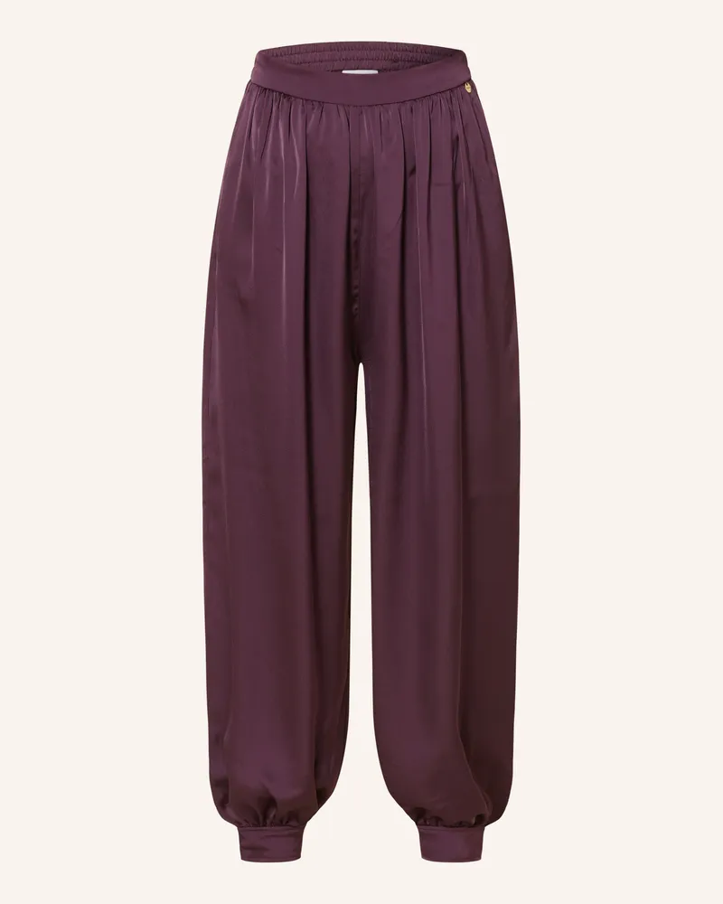 Rich&Royal Satinhose lila Dunkellila