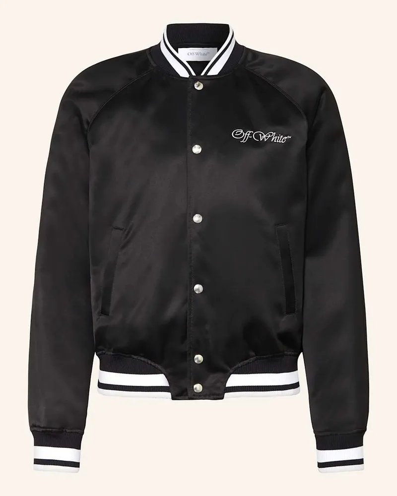 OFF-WHITE College-Jacke Schwarz