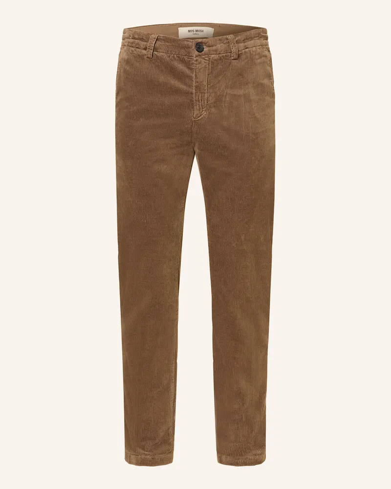 Mos Mosh Cordhose MMGHUNT Regular Fit Braun