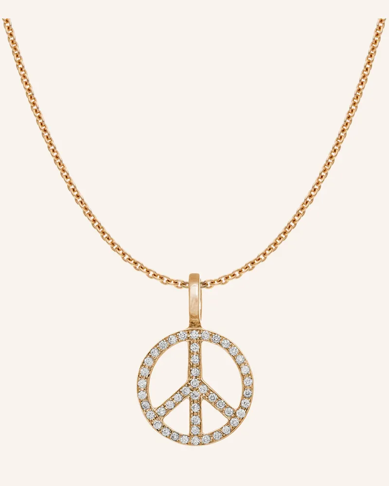 CADA Kette Mini Mini Peace rosegold Roségold