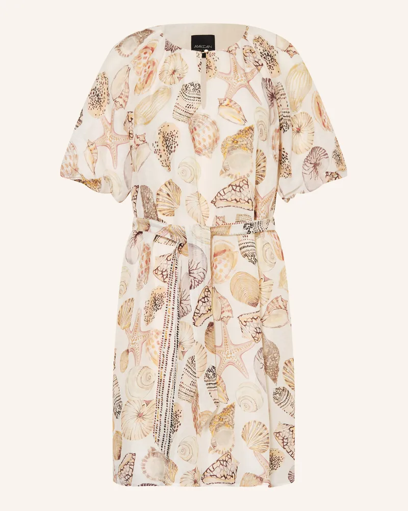 Marc Cain Kleid Mit Seide Und Leinen weiss 110