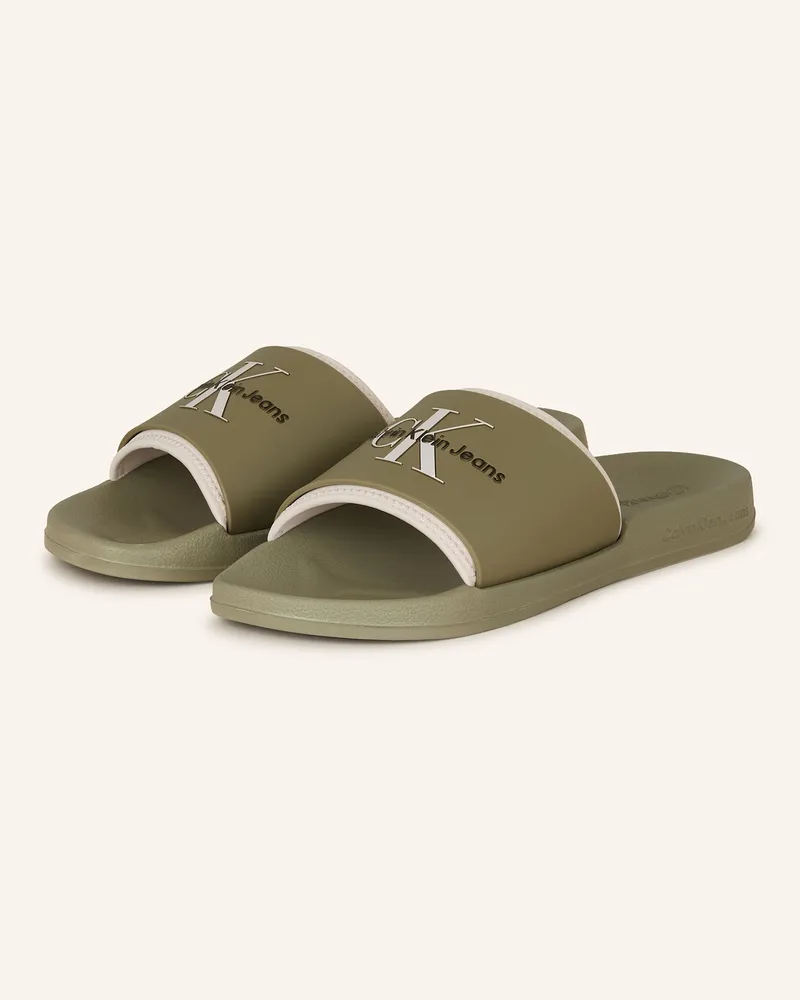Calvin Klein Pantoletten Khaki