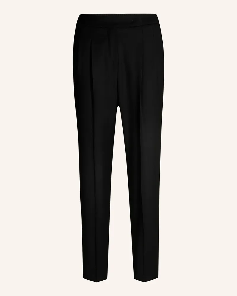 windsor. Bundfaltenhose schwarz Schwarz