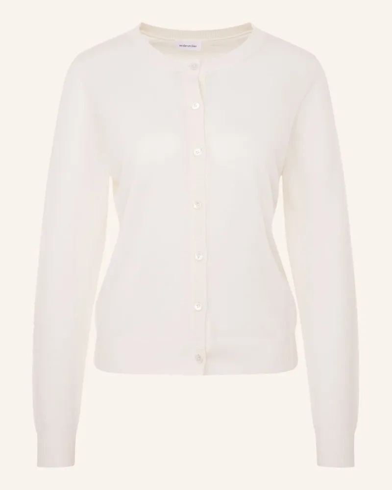 Seidensticker Strick-Jacke, Cardigan Ecru