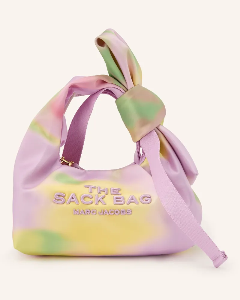 Marc Jacobs Handtasche The Mini Sack Multicol Print Flowers Mit Pouch pink Rosa