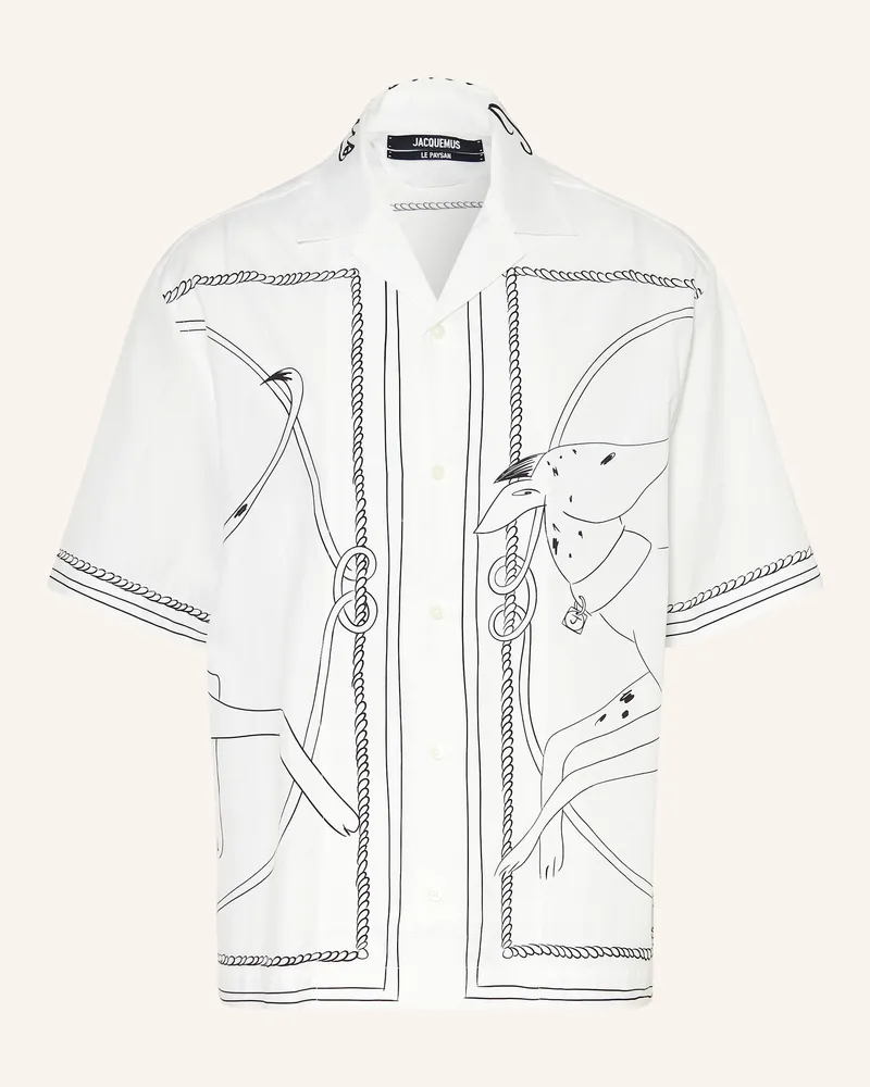 Jacquemus Resorthemd La Chemise Jean Comfort Fit weiss Weiss