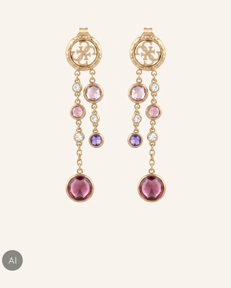 Guess Ohrhänger Petra pink Fuchsia