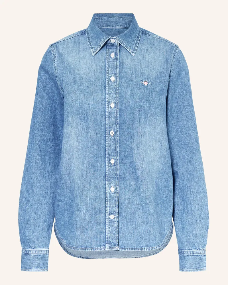 Gant Jeansbluse blau Hellblau