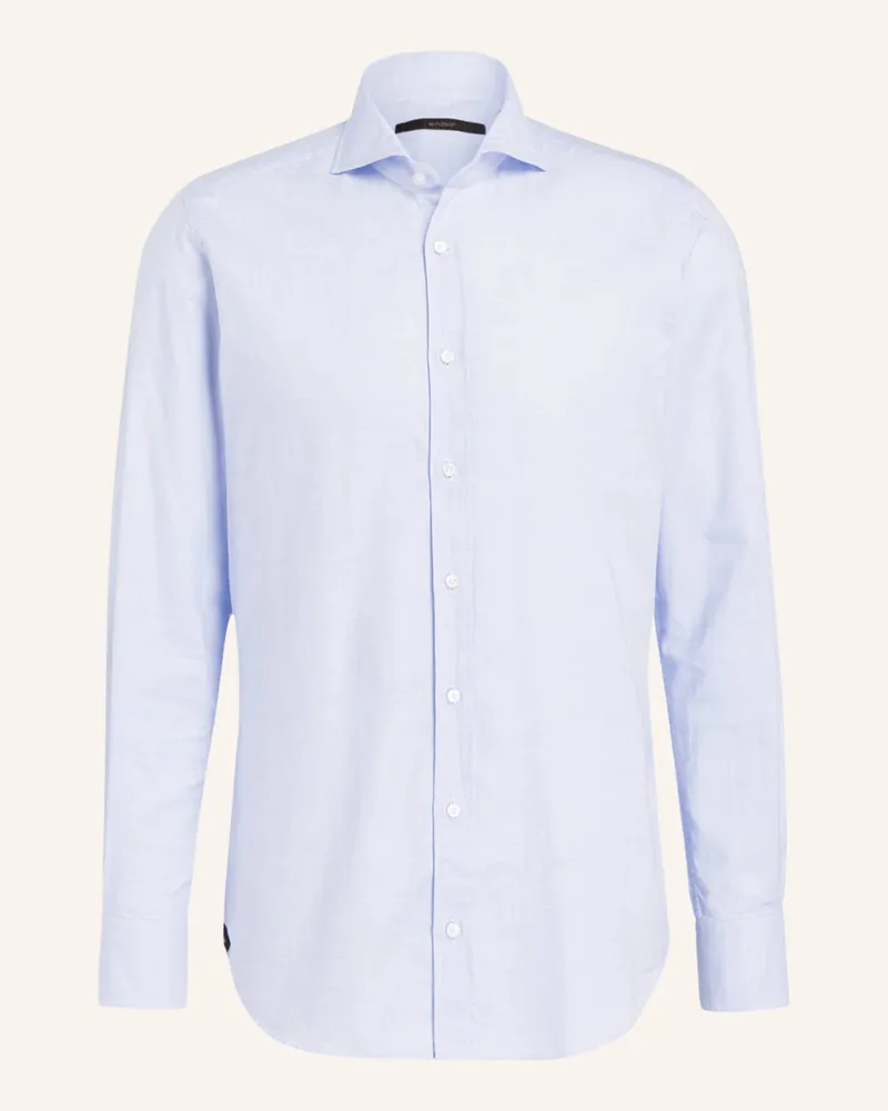 windsor. Hemd Lano Shaped Fit blau Hellblau
