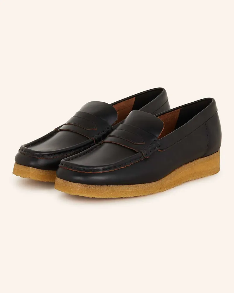 Clarks Loafer WALLABEE - SCHWARZ Schwarz