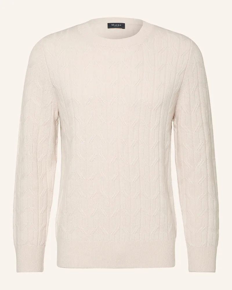 Maerz Cashmere-Pullover beige Ecru
