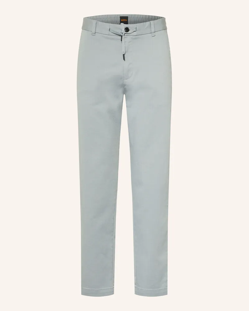 HUGO BOSS Chino Tapered Fit grau Hellgrau