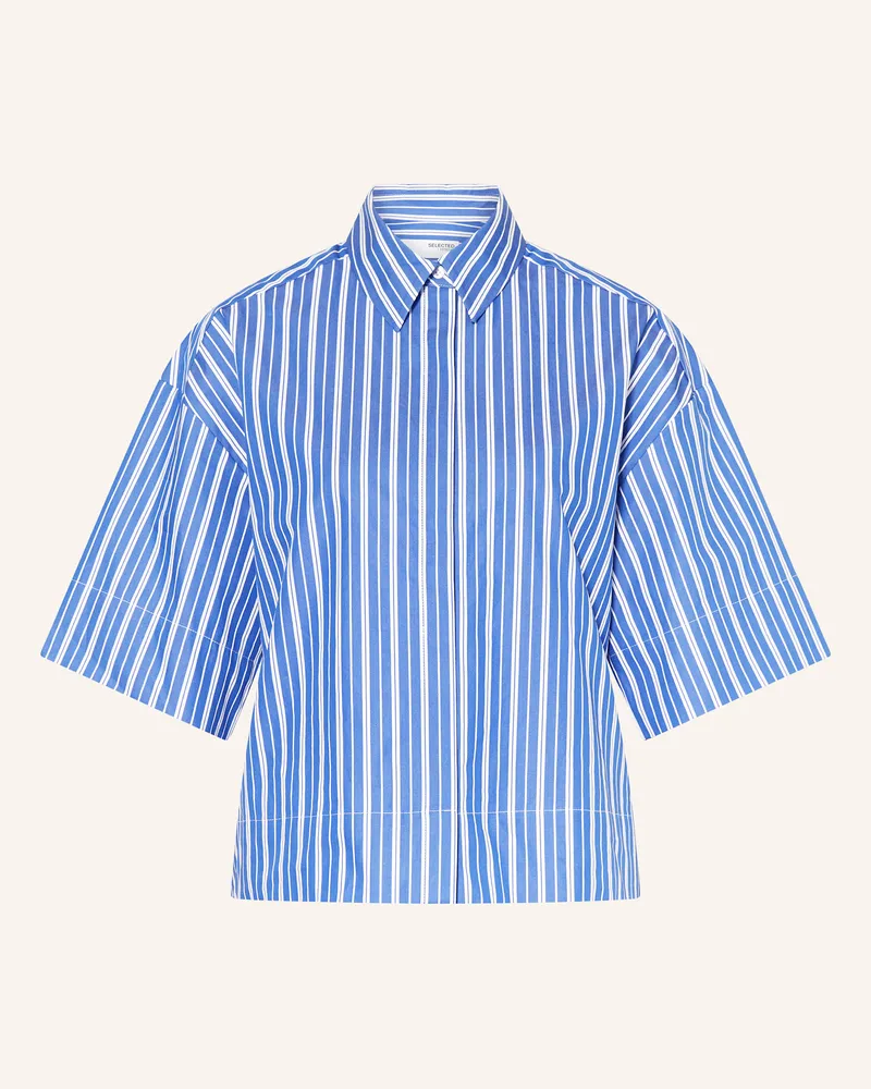 Selected Hemdbluse Blau