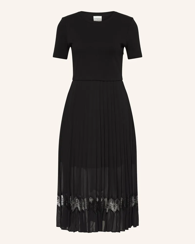 Claudie Pierlot Plisseekleid schwarz Schwarz