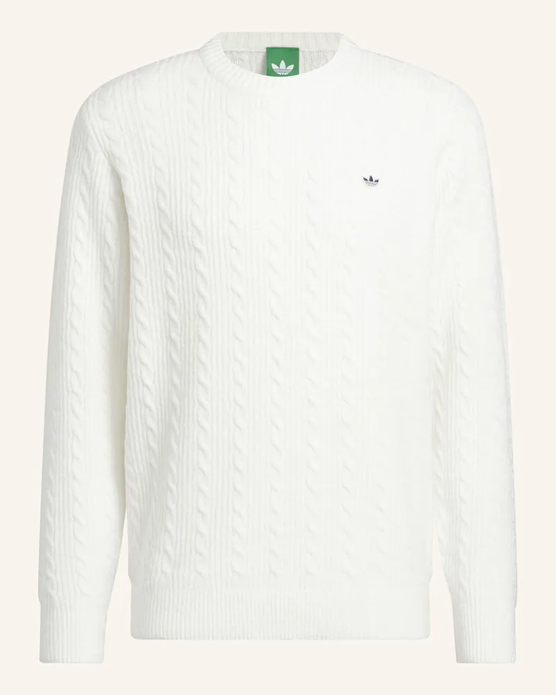 adidas ORIGINALS ZOPFMUSTER PULLOVER Weiss