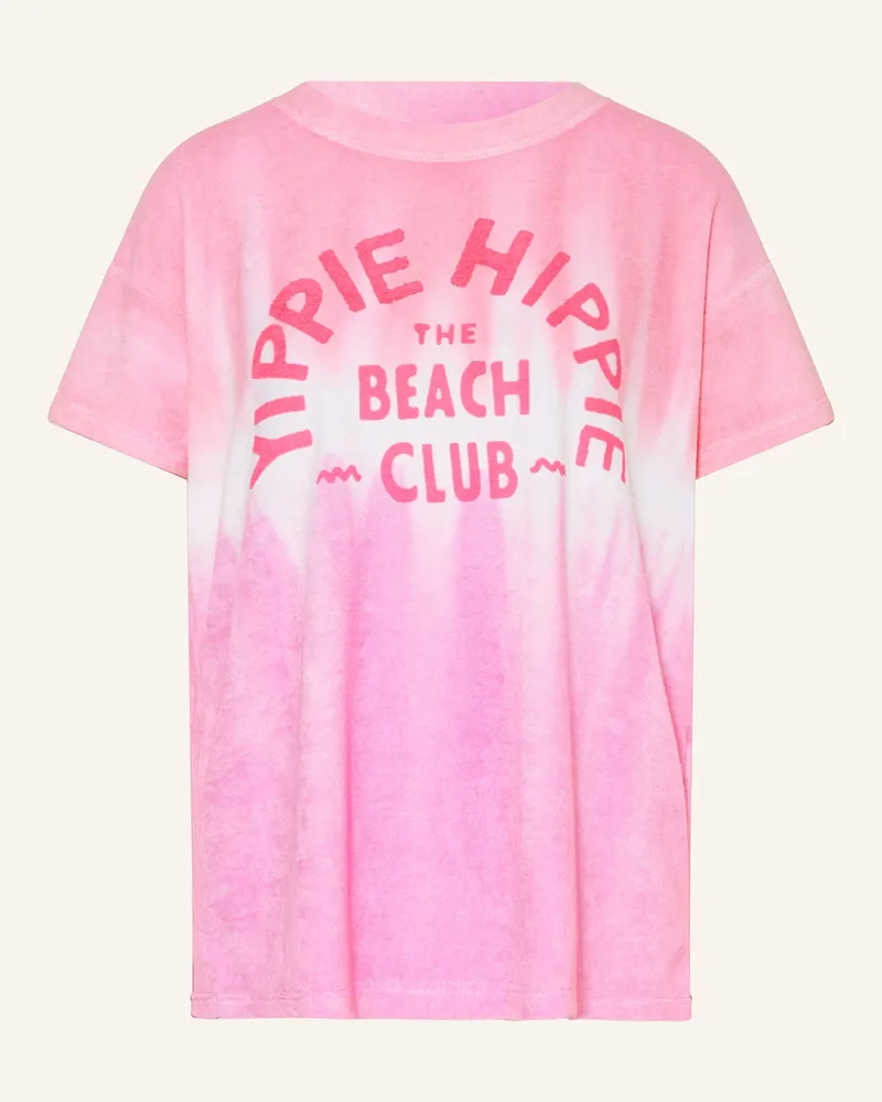 Yippie Hippie T-Shirt Aus Frottee pink Rosa