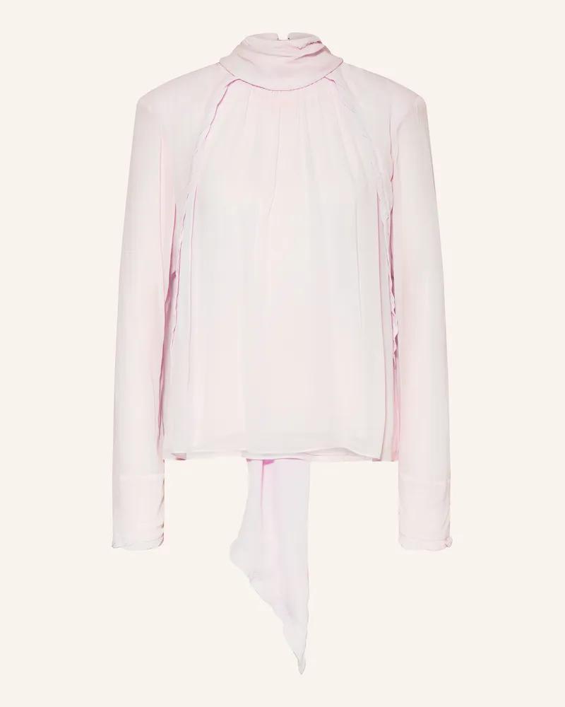 Dorothee Schumacher Schluppenbluse Sheer Twist rosa Hellrosa