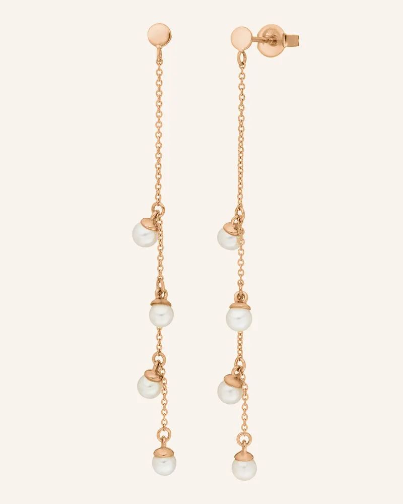 Leaf Ohrhänger Perls Aus 14 Karat Roségold rosegold Roségold