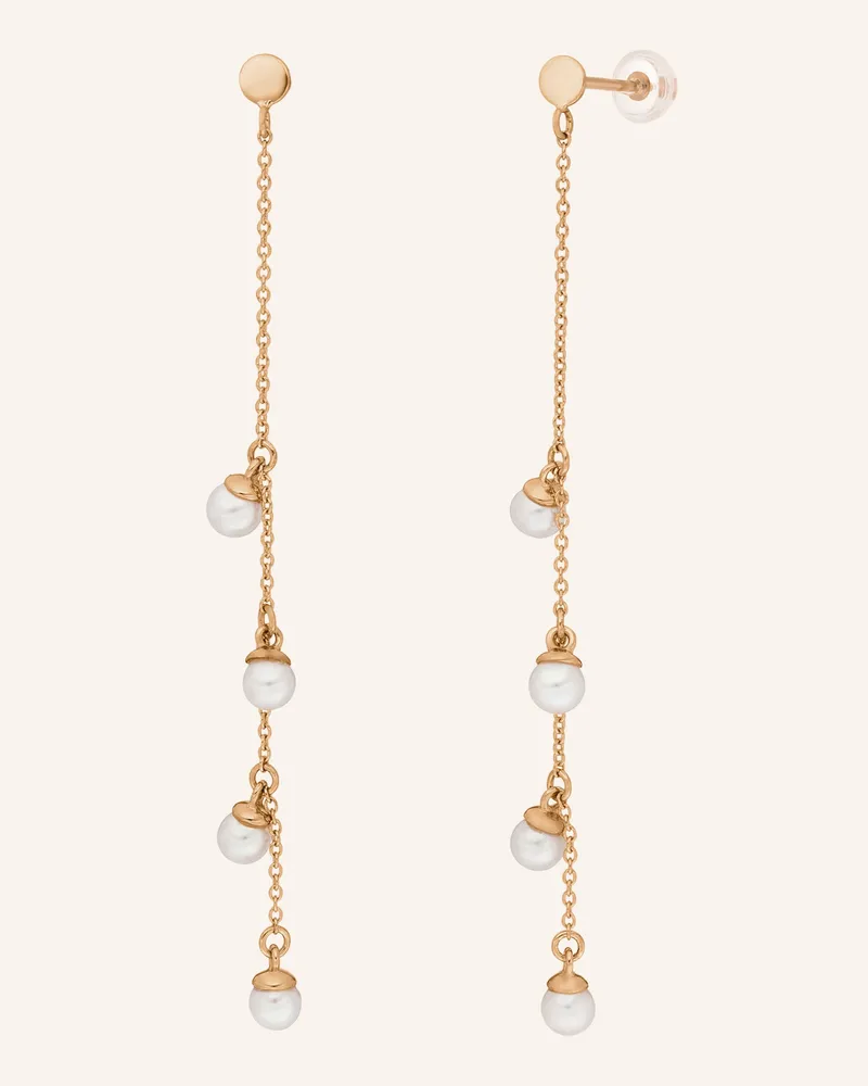 Leaf Ohrhänger Perls Aus 14 Karat Roségold rosegold Roségold
